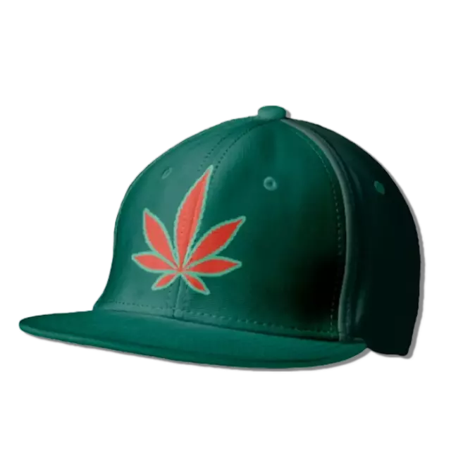Hemp Leaf Ball Cap - Select Your Style - 1 Per Pack — Green Hemp Leaf