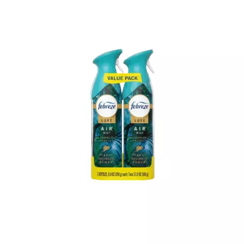 Febreze Air Mist Luxe Rainforest 8.1oz 2ct Case 3