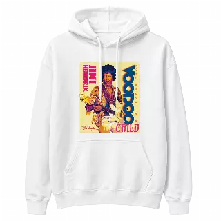 JIMI HENDRIX VOODOO CHILD HOODIE WHITE JVAH2094
