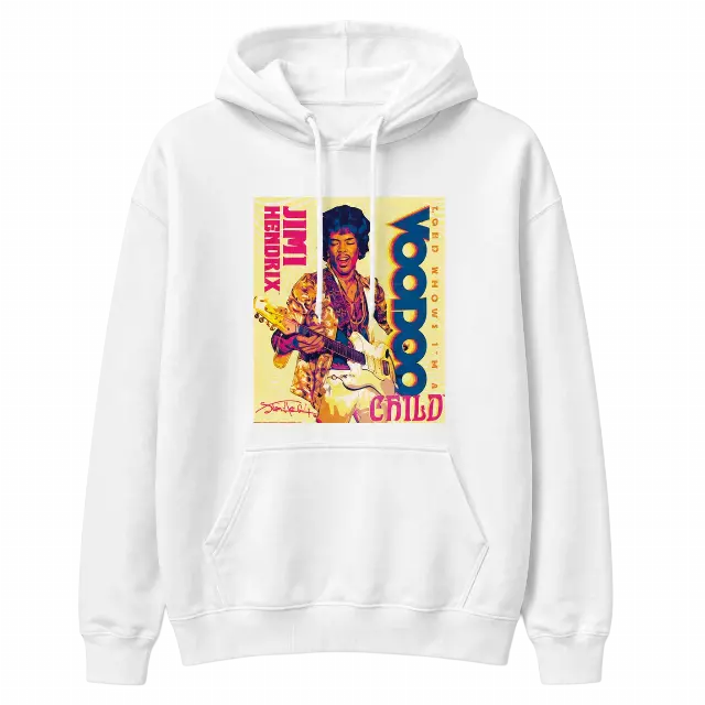 JIMI HENDRIX VOODOO CHILD HOODIE WHITE JVAH2094