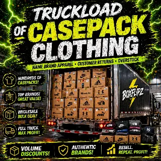 Truckload of Casepack clothing