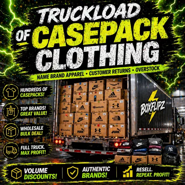 Truckload of Casepack clothing