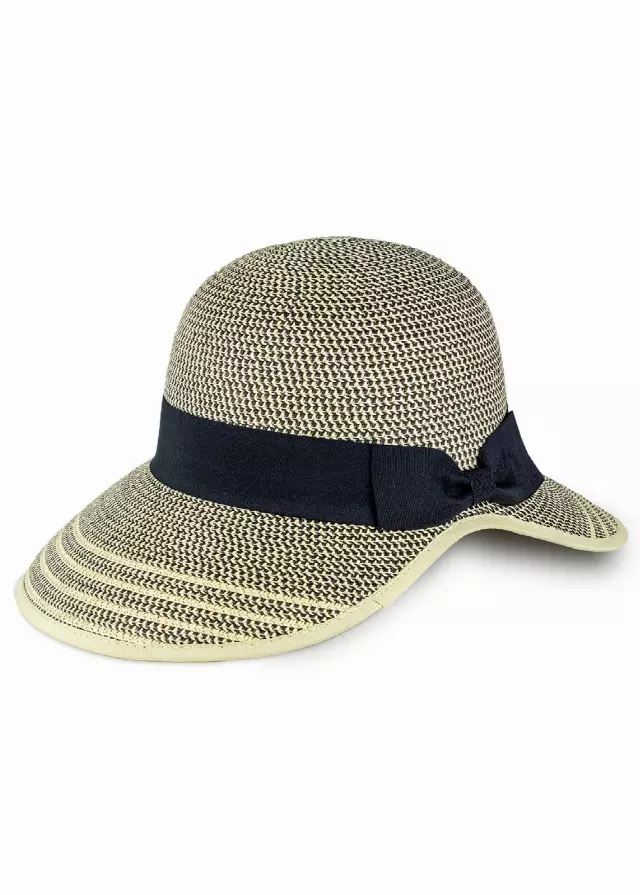 Magid Two Tone Straw Bow Garden Hat — TOAST