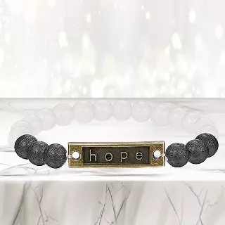 Mixed Lava Stone Chakra Diffuser Bracelet — Hope