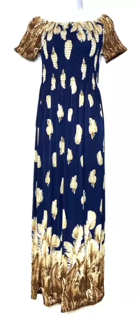 #575-3935-117 Maxi Smocked Dress – S-XL – $6.15 each (12 Pieces)