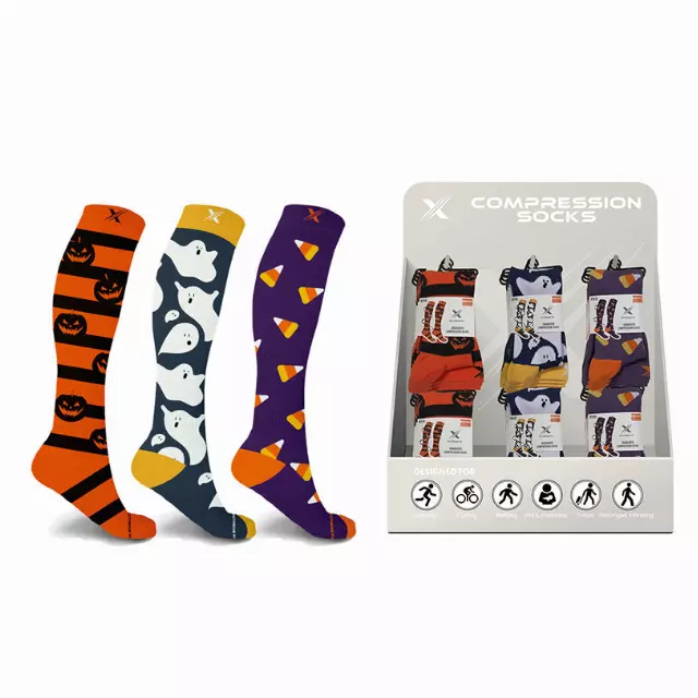 24-PAIRS HALLOWEEN SOCKS WITH FREE DISPLAY · SKU XX-DISPLAY-PUE