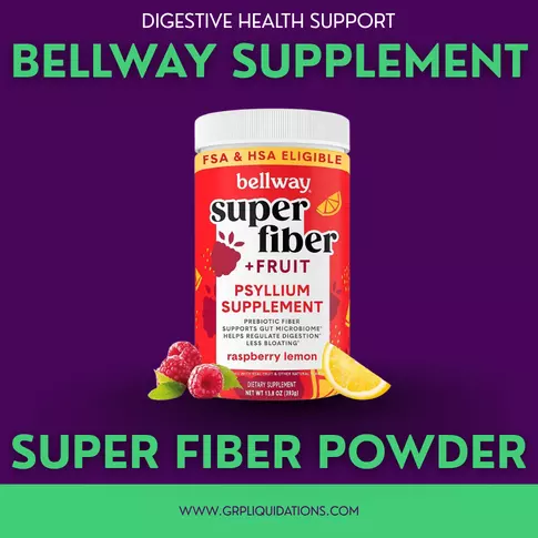 Bellway Super Fiber + Fruit Powder Raspberry Lemon · 50 servings