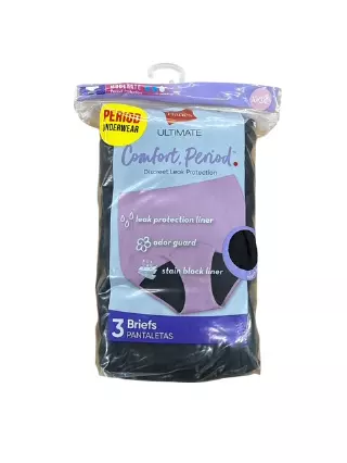 #0W-H-40PP Hanes Comfort Period Light Brief Panty – $3.50 per pack of 3 (18 Packs)