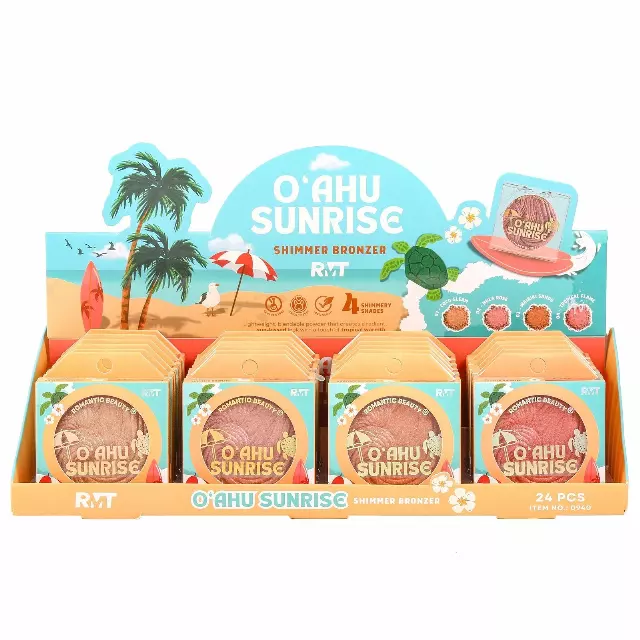 Romantic Beauty Oahu Sunrise Shimmer Bronze - Wholesale Display 24 Units (0940)