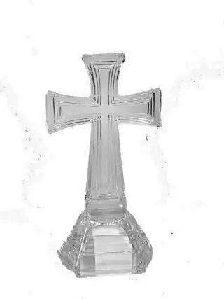 GP9000CLR – 8.5” Heavy glass cross (each)-“case pk 12) – Min 12