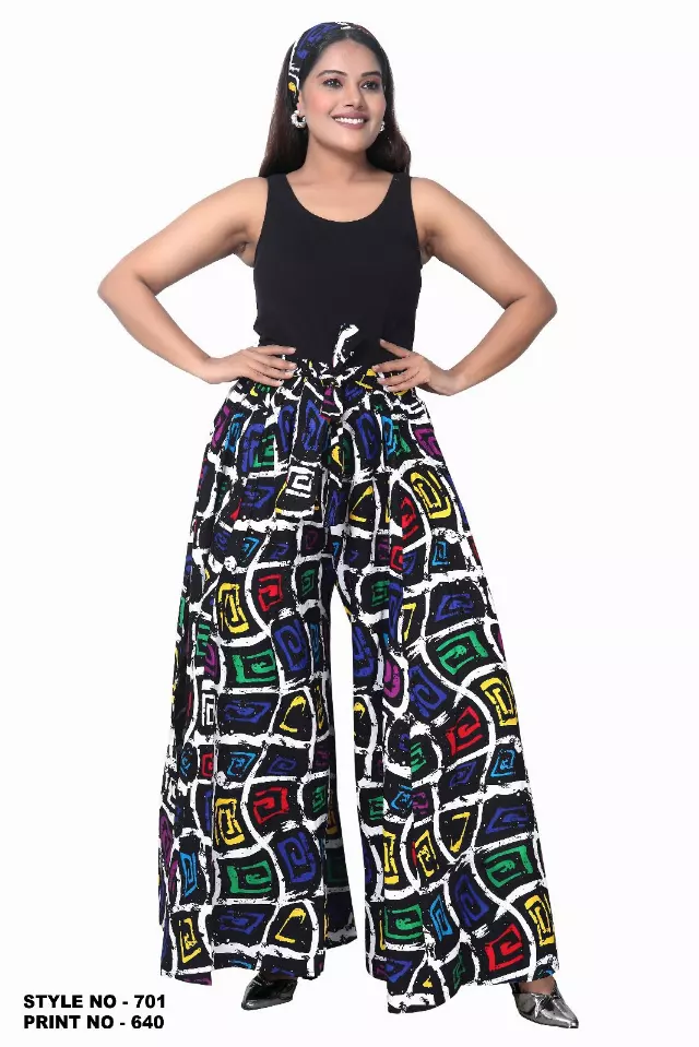 701P - NEW PRINT ALERT!!!! Ankara Palazzo Pants With Pockets (3 PCS PRE-PACK) - $25.00 Each — One Size (4 - 24) / Print-640