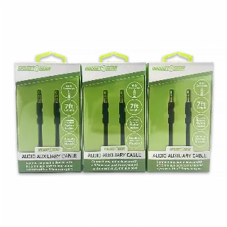Auxiliary Audio Cable 7FT - 3 Pieces Per Pack 24637