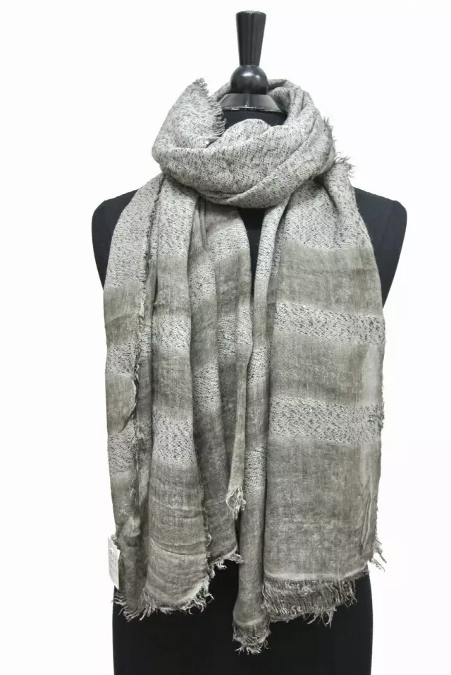 IN303B Stripes Scarf — Dark Grey