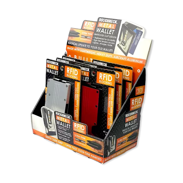 Metal RFID Blocking Ultra-Thin Wallet - 6 Pieces Per Retail Ready Display 22282N
