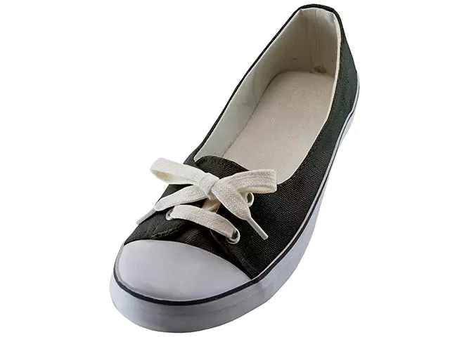SS0580L - Women's "Easy USA" Lace Up Casual Canvas Shoes — Black (SS0580L-B) / 6-11 Assorted
