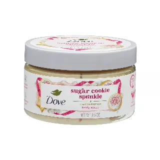 Dove Sugar Cookie Sprinkle Body Scrub Exfoliating Body Polish, 3.5 oz, PETA Approved Vegan, Moisturizing Skin Exfoliator