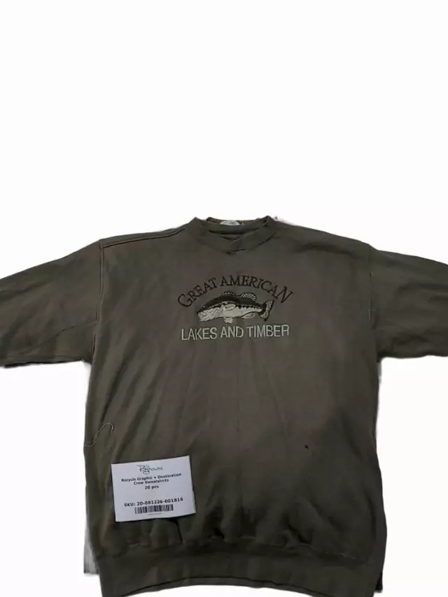 Recycle Graphic + Destination Crew Sweatshirts 20 pcs