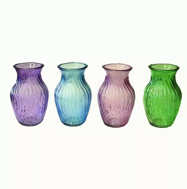 GP4001LTC 8” ASSORTED SOFT COOLOR SWIRL VASE – “case pk 12”