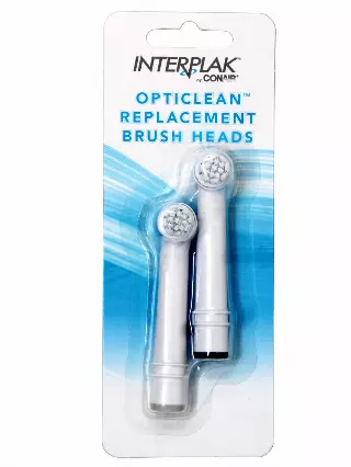 Interplak by Conair OptiClean Replacement Brush Heads 2 ea