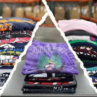 Pick 3 Custom 50lb T-Shirt Bale — Rock / Music / Pro Sports / Branded