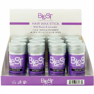 Blest Hair Wax Stick With Biotin & Lavender - Wholesale Display 12 Units (HW-771)