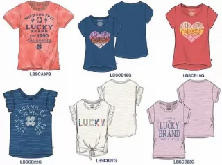 Lucky Brand Wholesale Girls tees assortment 48pcs.