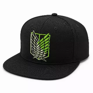 ATTACK ON TITAN SURVEY CORPS LOGO SNAPBACK HAT