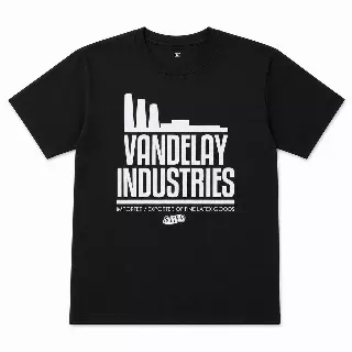 SEINFIELD VANDELAY INDUSTRIES T-SHIRT BLACK