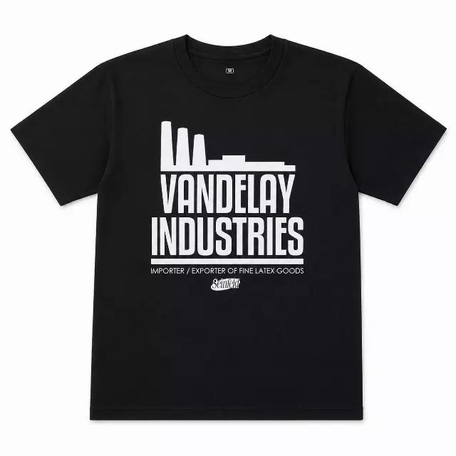 SEINFIELD VANDELAY INDUSTRIES T-SHIRT BLACK