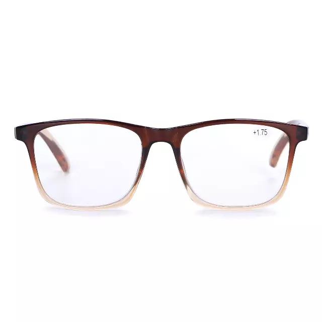 Modern Transparent Square Readers with Colorful Patterned Side RJ11069 — +2.25