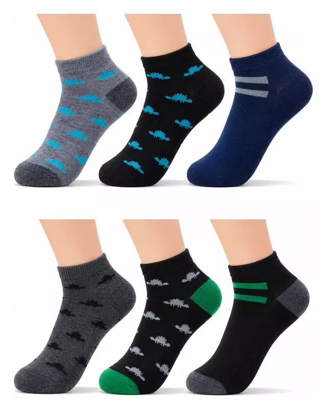 Boys' Socks #3165M (Dozen) — Assorted / Sock Size 4-6