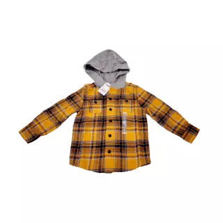 Oshkosh Boys Flannel Hooded Button Down · 20 units · new with tags