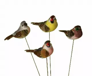 DP1004 – 4” Bird pick on a wire “dz” Min 1 dz – Case 72 Dozen