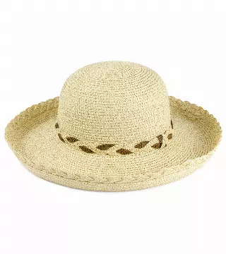 Magid Straw Braided Crown Kettle Hat