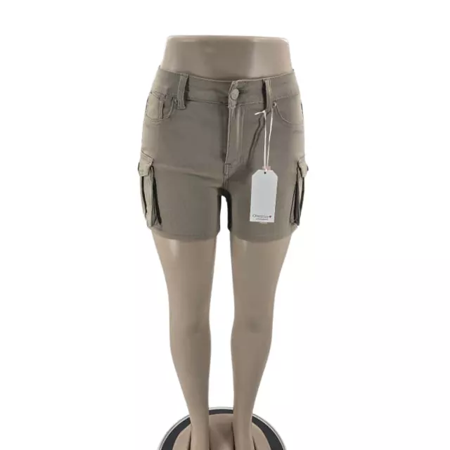 Chicaluv - Urban Chic Women's High-Waist Cargo Shorts – With Side Pockets XV2048