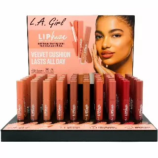 L.A. Girl Lip Haze Soft Matte Lip Color - Wholesale Display 60 Units (GPD535)