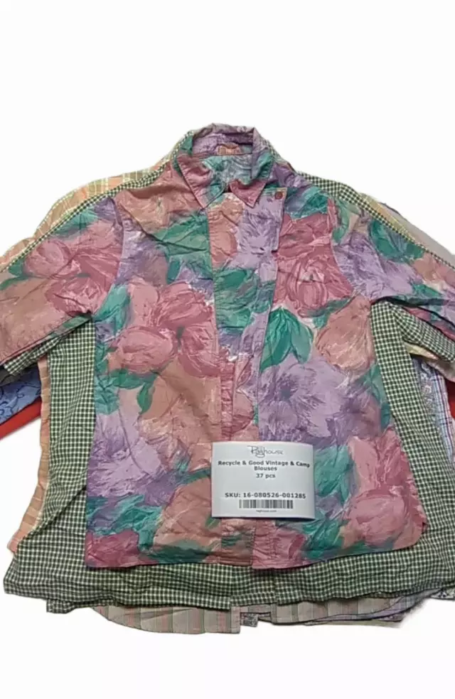 Recycle & Good Vintage & Camp Blouses 37 pcs