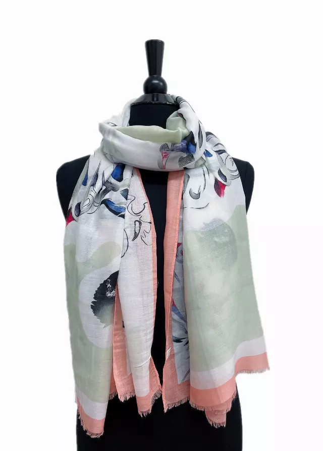 A209 Spring Lightweight Fashion Scarf — Pink