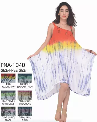 PNA-1040 - ON SALE!! Women's Sleeveless Tye Dye Dress - (6-PCS PRE-PACK) ($3.5 Each) (Copy)
