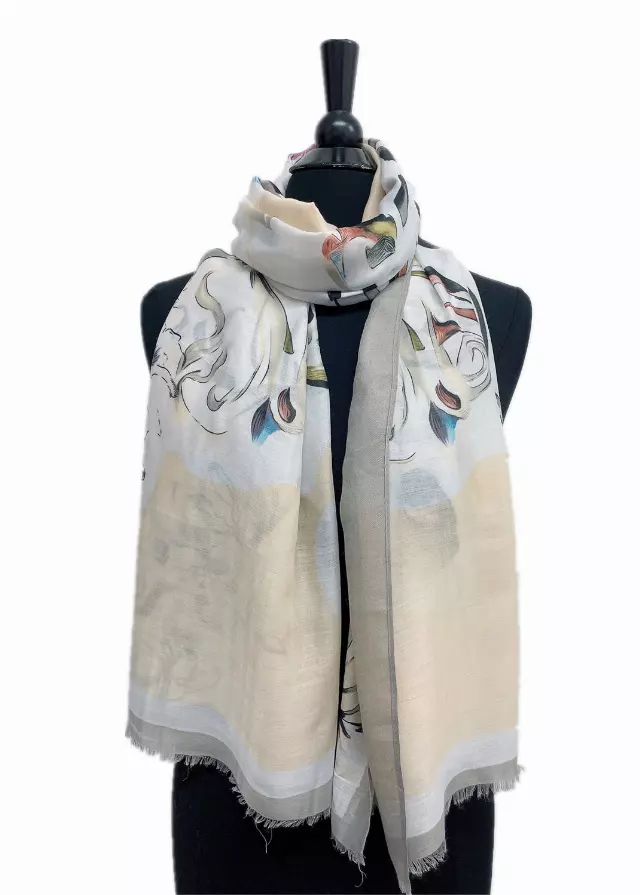 A209 Spring Lightweight Fashion Scarf — Silver