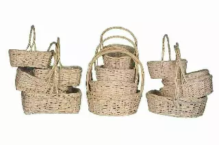 MS1129WW – S/4 Oval, Round, Rectangular White Wash Assortment 8” to 12” W/L-“sets” – Min 3 sets – Case 9 sets