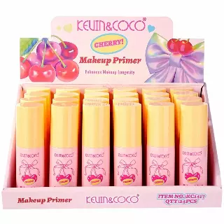 Kevin & Coco Cherry Makeup Primer - Wholesale Display 24 Units (KC1417)