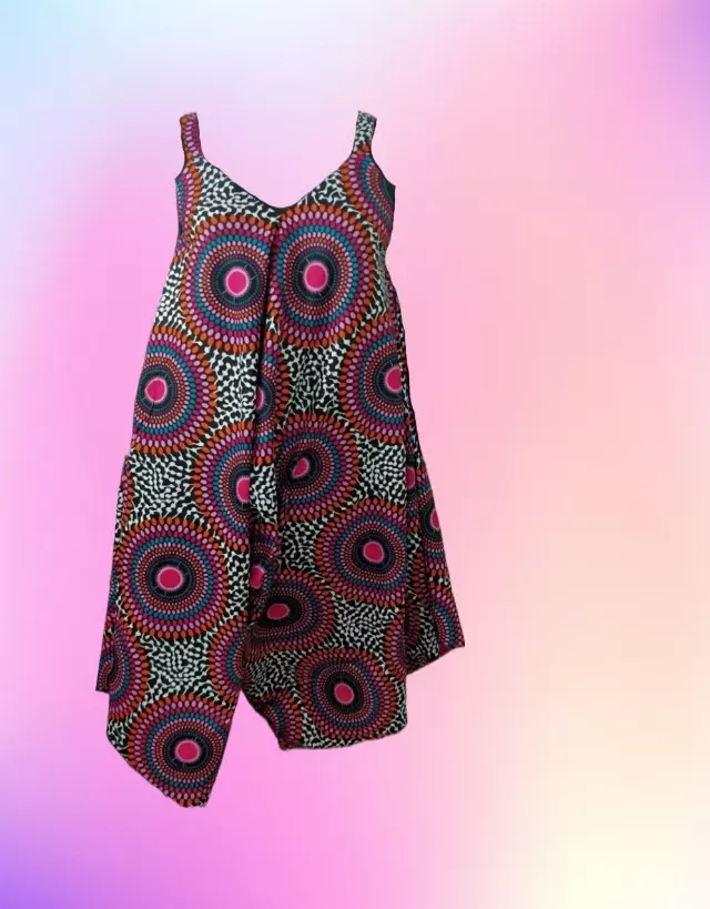 9003 - African Inspired Jumpsuit (3 PCS PRE-PACK) - ON SALE!! $12 Each — One Size (4 - 26) / Print-464
