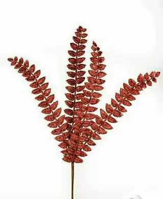 XP1011RED – 18” Sparkle Glitter Fern x4 – Min 1 Dz- Case pk 72 DZ