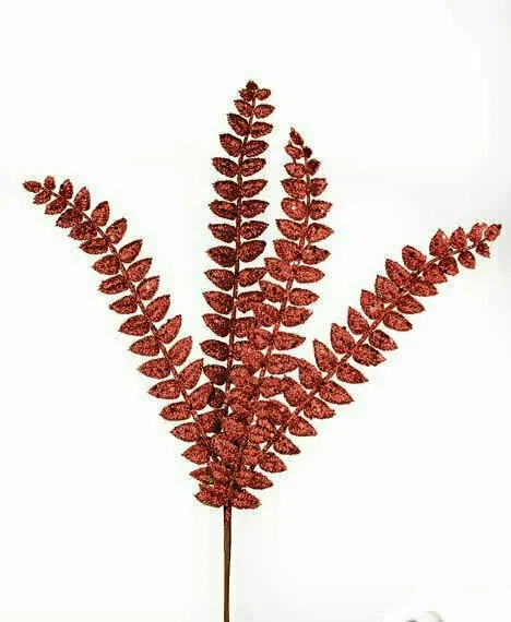 XP1011RED – 18” Sparkle Glitter Fern x4 – Min 1 Dz- Case pk 72 DZ