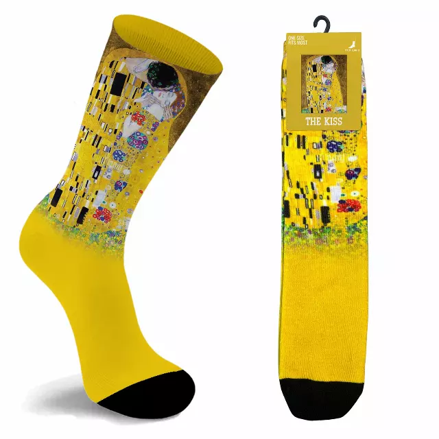 Funky Art Socks – Famous Painting Design (Unisex) — The Kiss