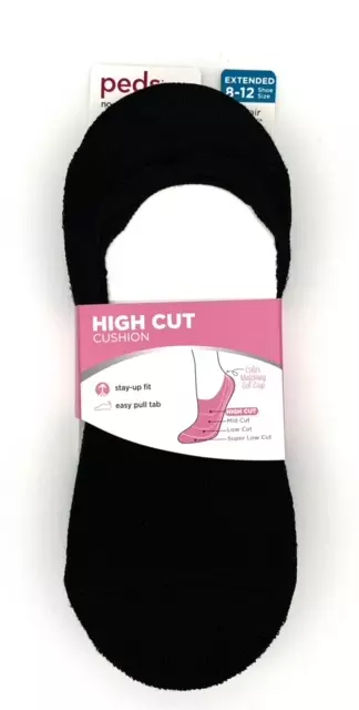 #6-PD-1990 Women’s Peds High Cut No Show Sock – $.80 Per Pack (12 Packs)