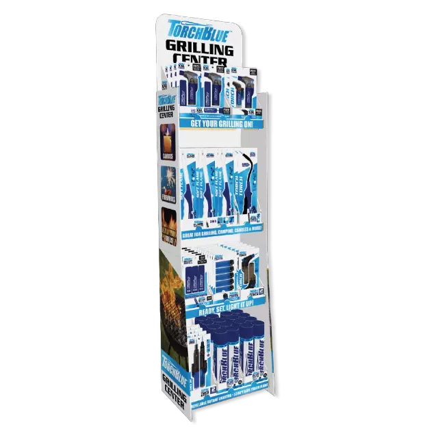 Grilling Center Lighter Assortment Floor Display - 70 Pieces Per Retail Ready Display Kit 88623