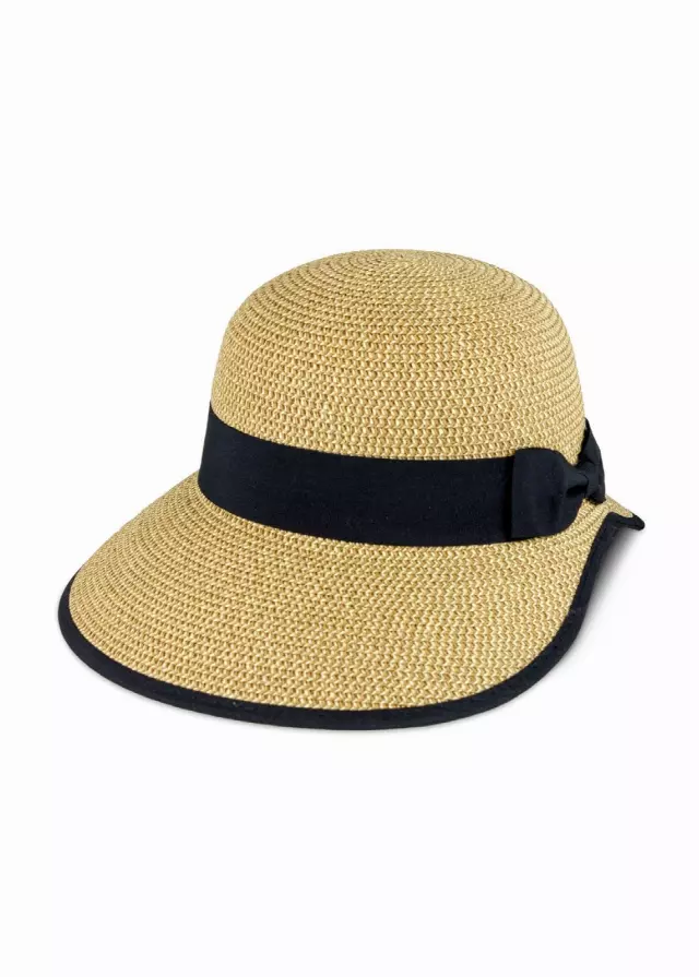Magid Two Tone Straw Ribbon Garden Hat — TOAST