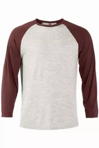 #287-D-P611T-MO Delta Apparel Raglan Sleeve Baseball T-Shirt (Small) – $.75 each (12 Pieces)